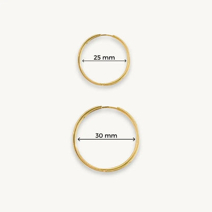 Eilyor thin waterproof hoops secure click clasp detail