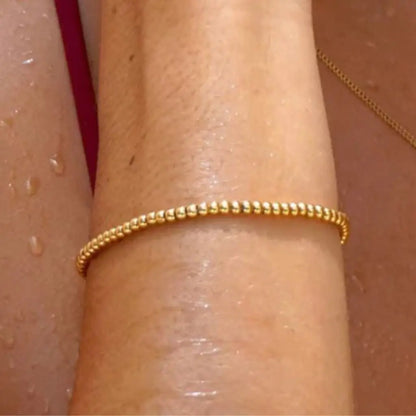 Eilyor beaded bracelet waterproof enamel close up on white