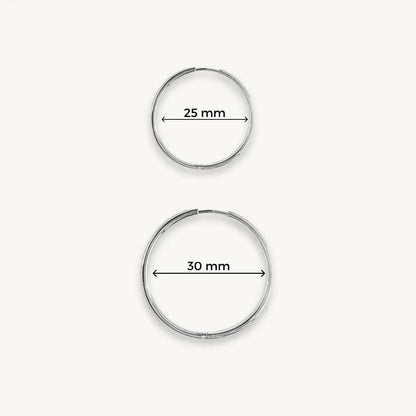 Eilyor thin waterproof hoops secure click clasp detail