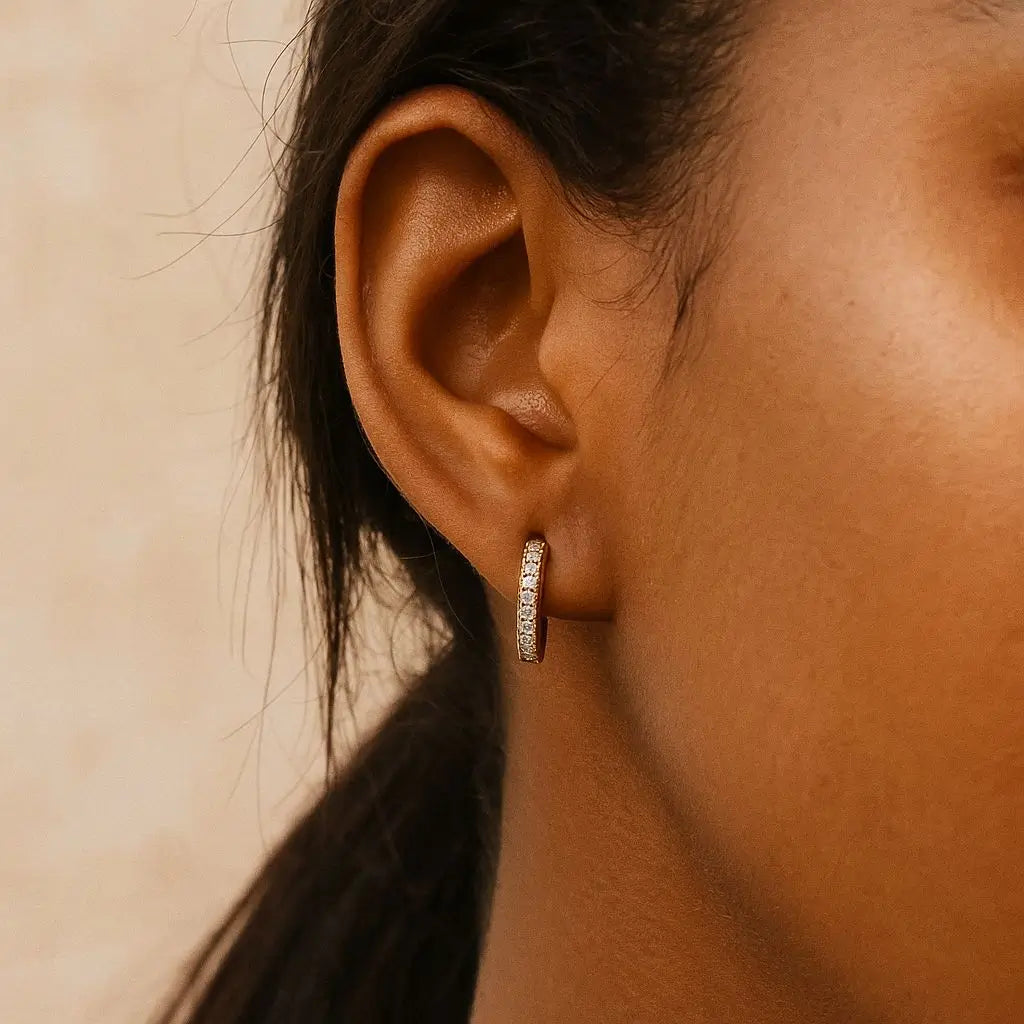 Eilyor mini waterproof hoops stack with studs