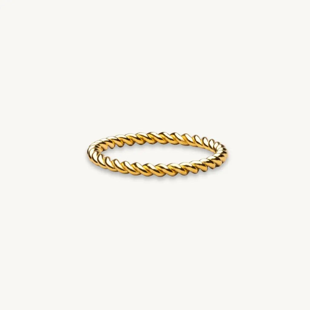 Twisted Rope Rings Twisted Rope Ring | Waterproof 18k PVD Ring - Eilyor – Eilyor Jewelry